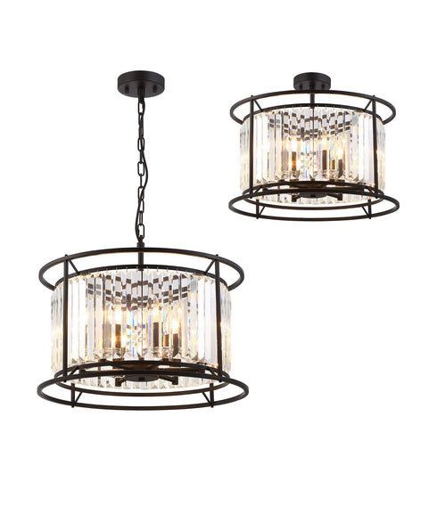 Mano Pendant / Semi Ceiling Convertible 6 Light